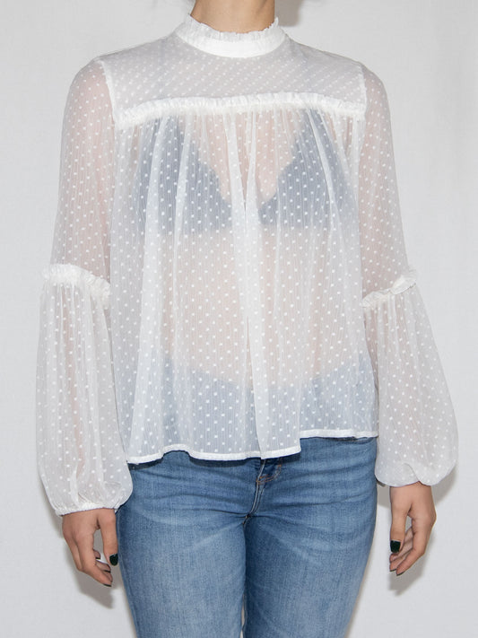 White H&M Blouse-34 Excellent / H&M / 34