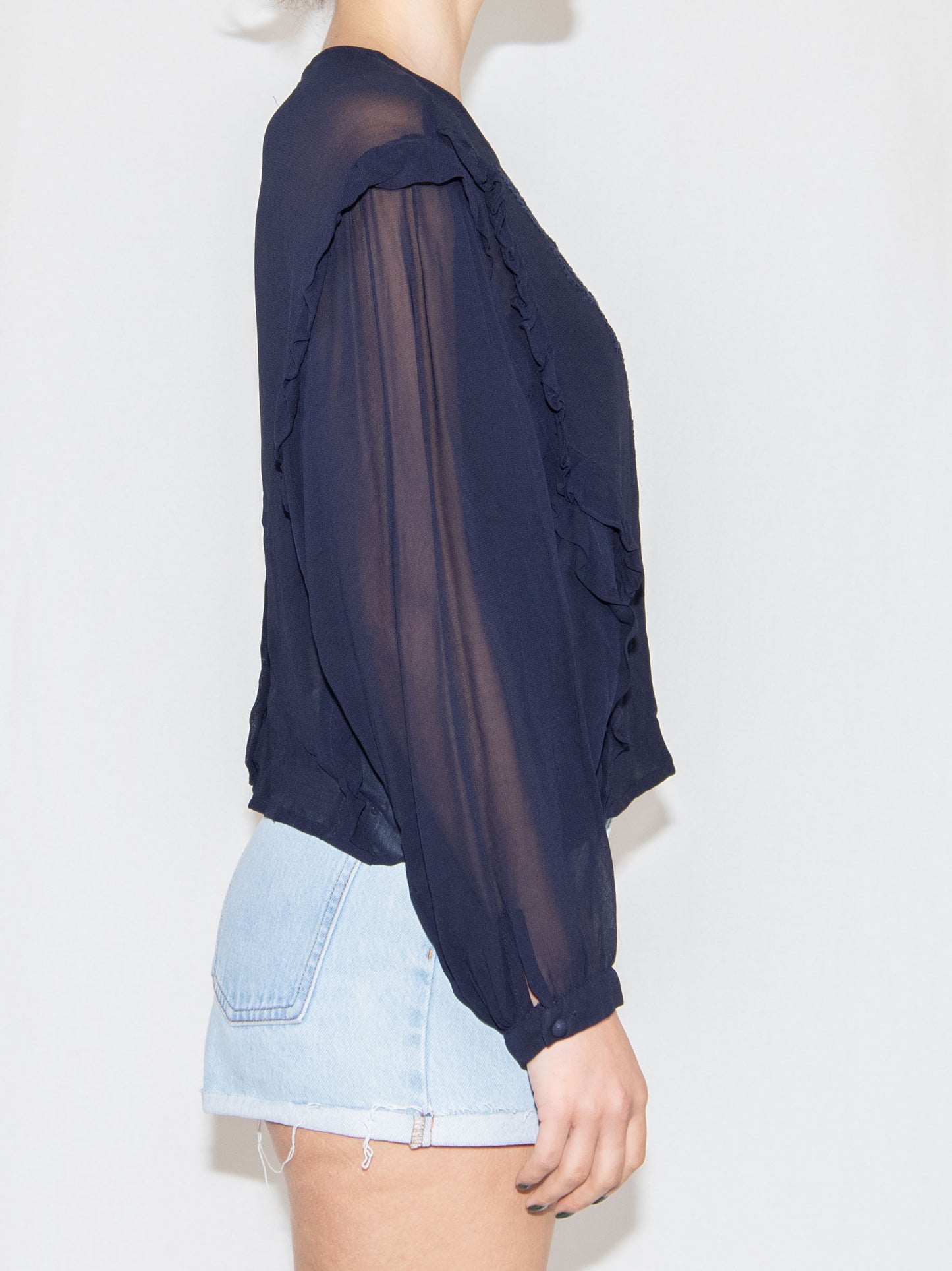 Navy Zara Blouse-L Fits M Excellent / Zara / L fits M