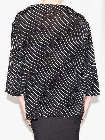 Black & White Laura Plus Blouse-M Excellent / Laura Plus / M