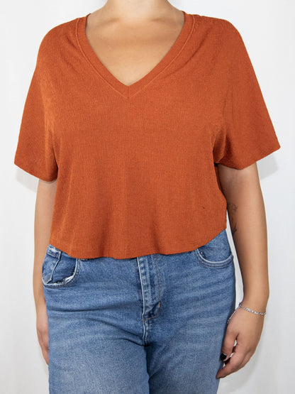 Brick Zara Blouse-S Excellent / Zara / S