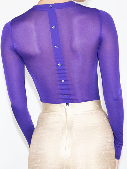 Purple Wolford Bodysuit-S Brand New / Wolford / S