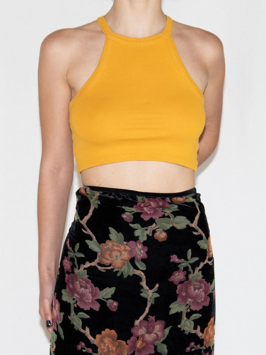 Mustard Yellow Zara Crop Top-S Excellent / Zara / S