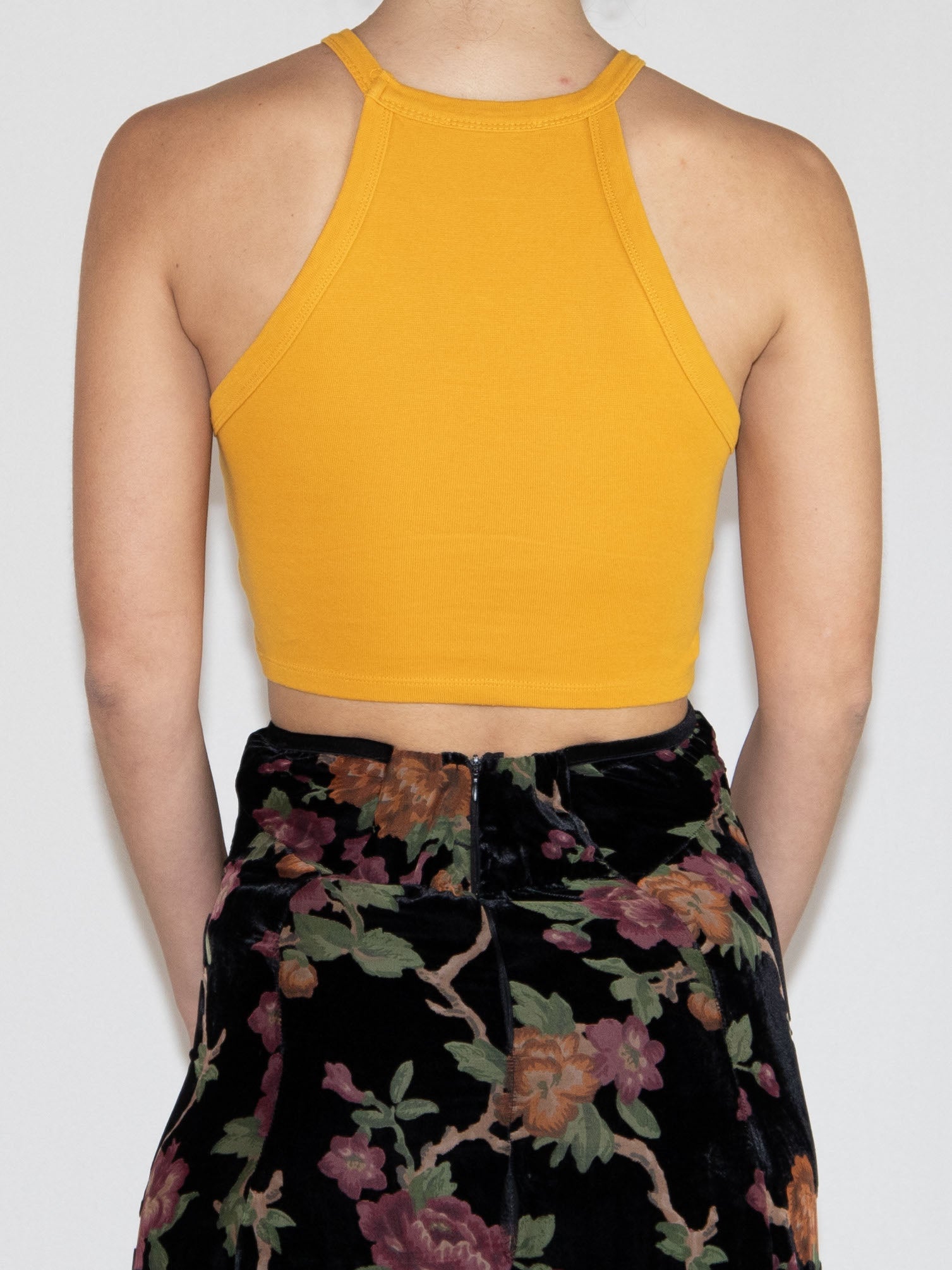 Mustard Yellow Zara Crop Top-S Excellent / Zara / S