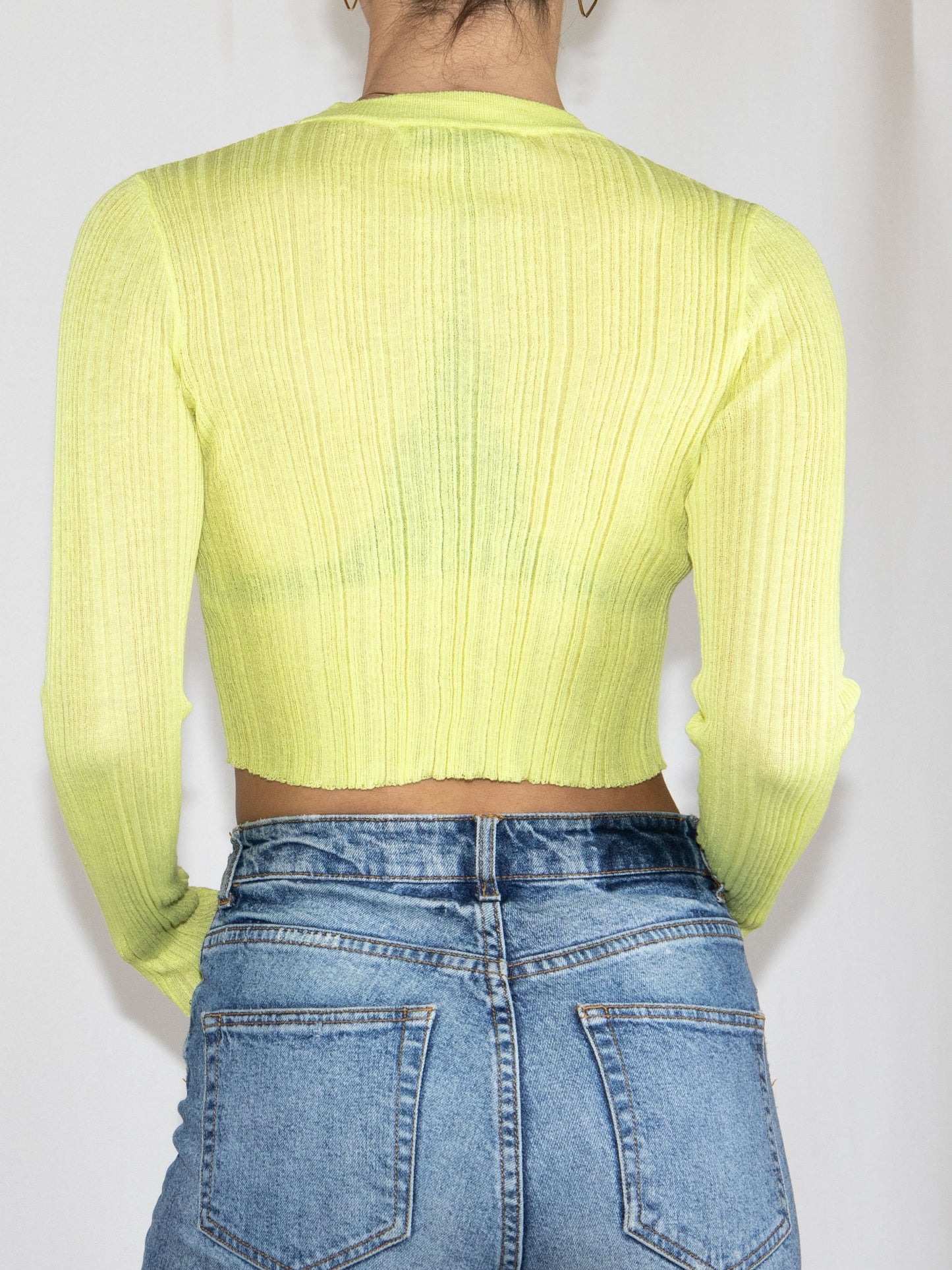 Lime Green Zara Crop Top-M Brand New / Zara / M