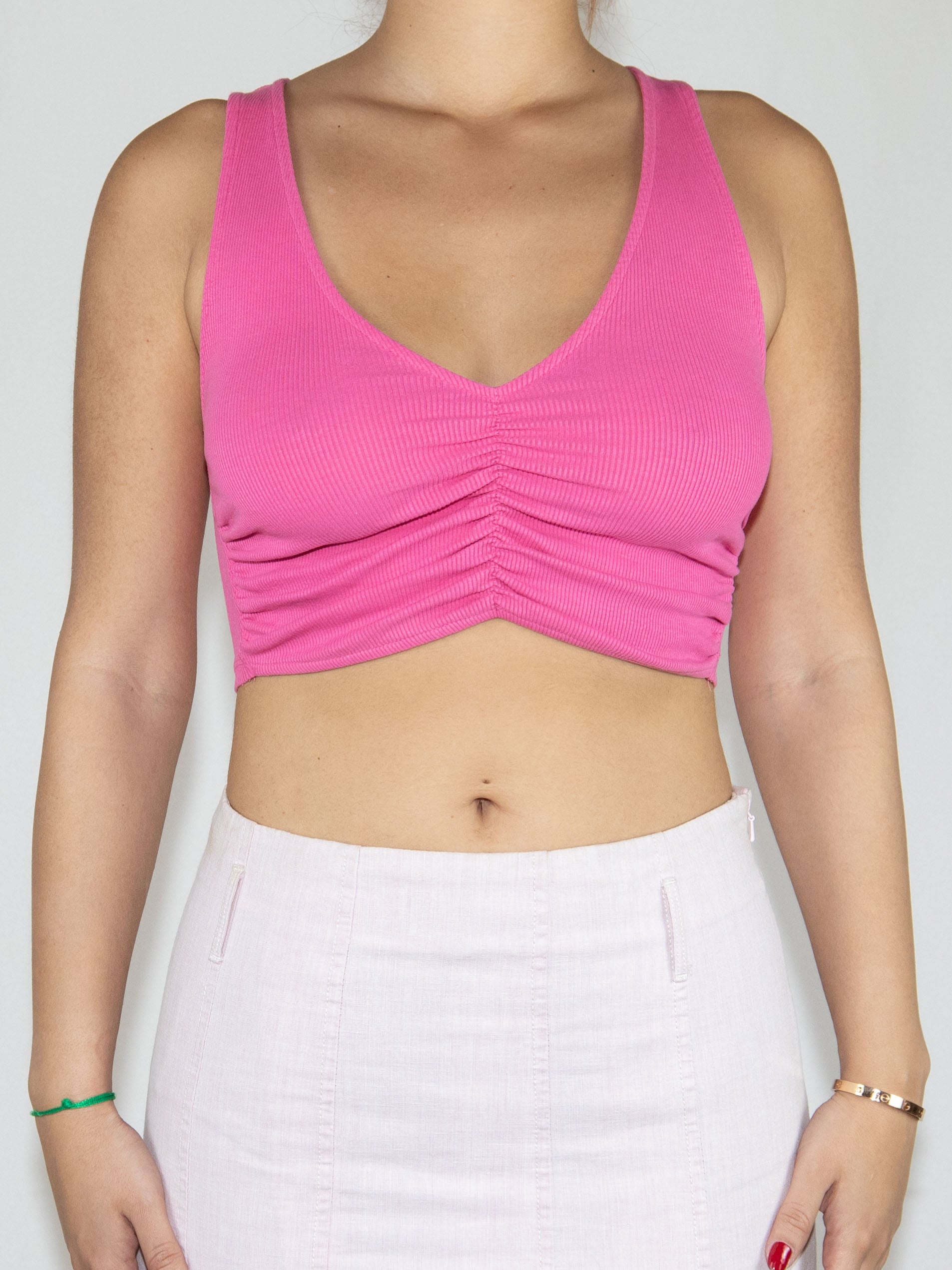 Fuchsia Zara Crop Top-M Good Condition / Zara / M