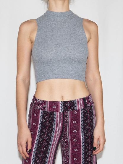 Gray Pull&Bear Crop Top-S Excellent / Pull&Bear / S