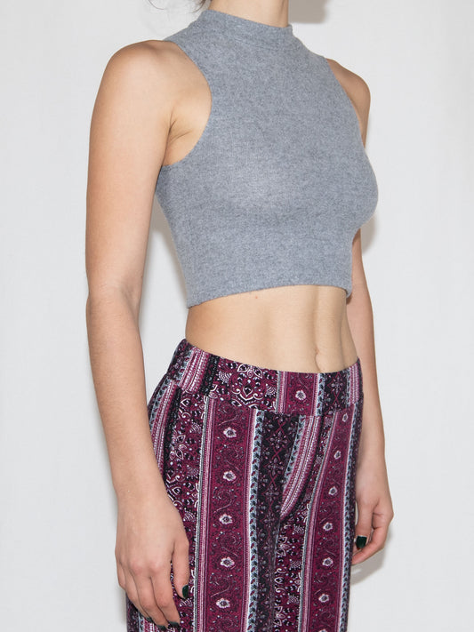 Gray Pull&Bear Crop Top-S Excellent / Pull&Bear / S