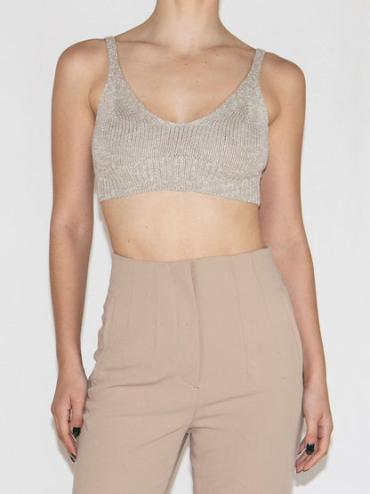 Beige Zara Crop Top-Xs Excellent / Zara / XS