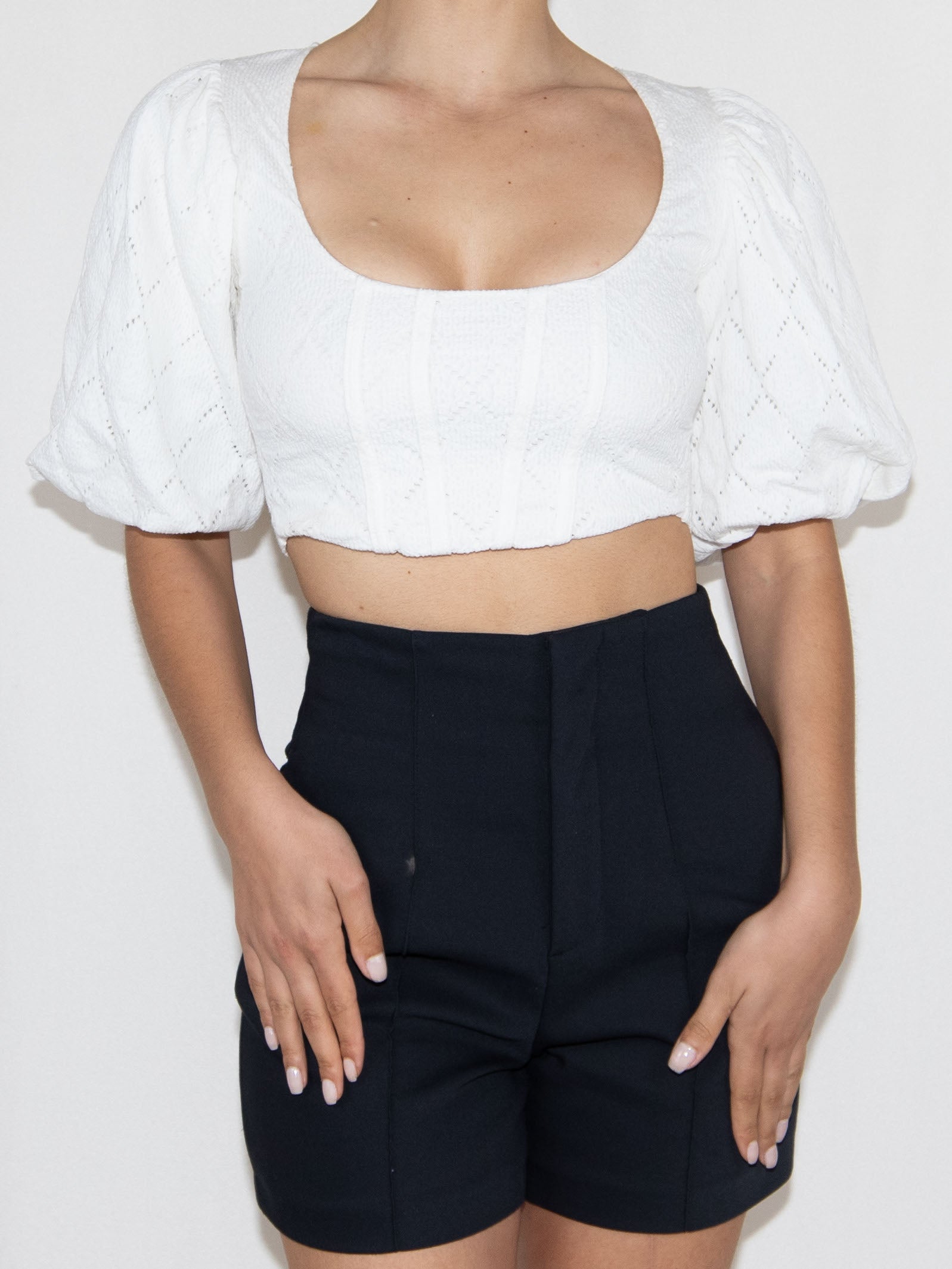 White Zara Crop Top-S Brand New / Zara / S