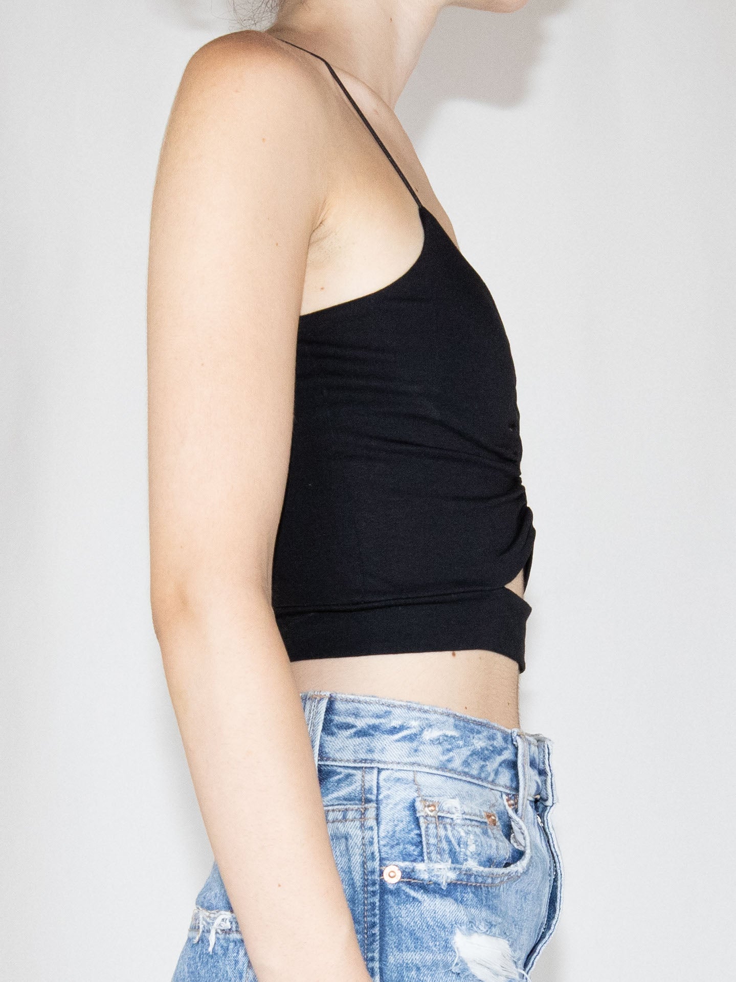 Black Rsp Crop Top-S Brand New / Rsp / S