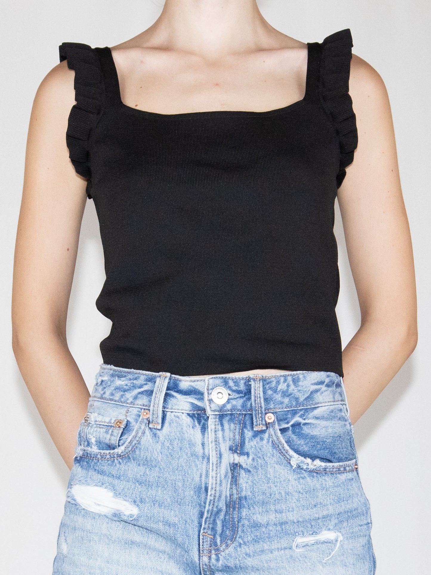 Black Pimkie Crop Top-M Brand New / Pimkie / M