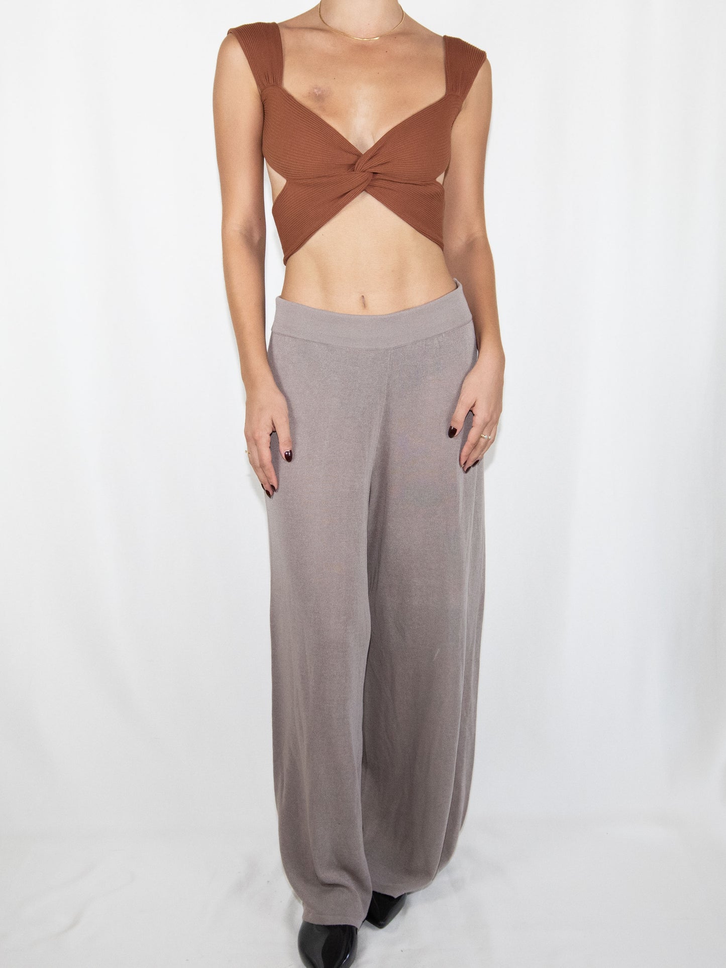 Brown  Crop Top-S Brand New / - / S