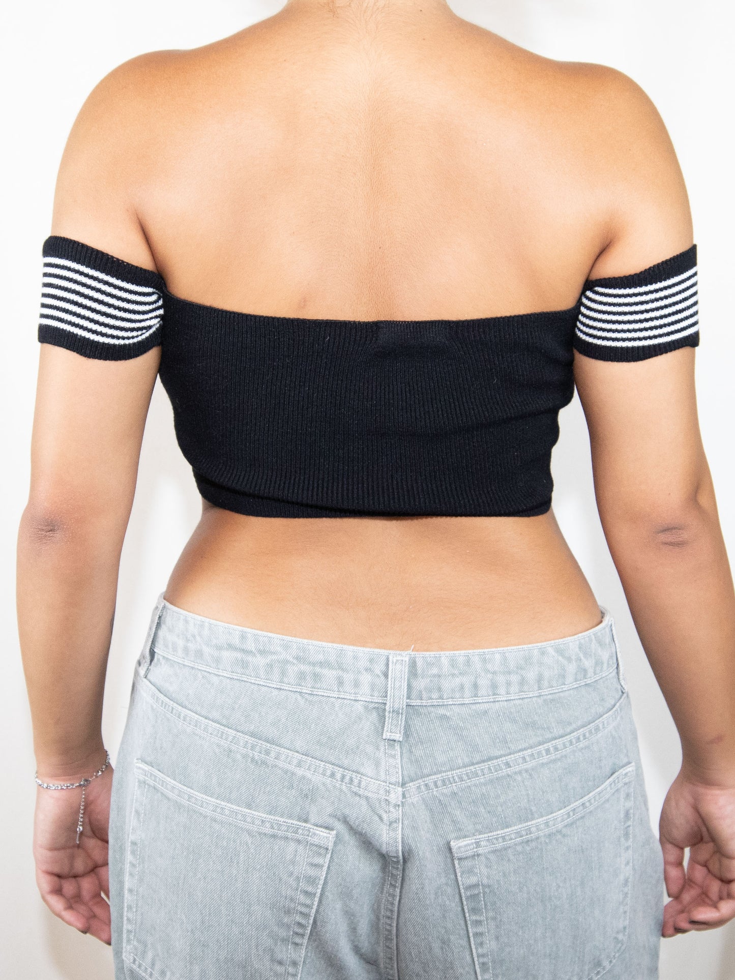 Black Bershka Crop Top-S Brand New With A Tag / Bershka / S