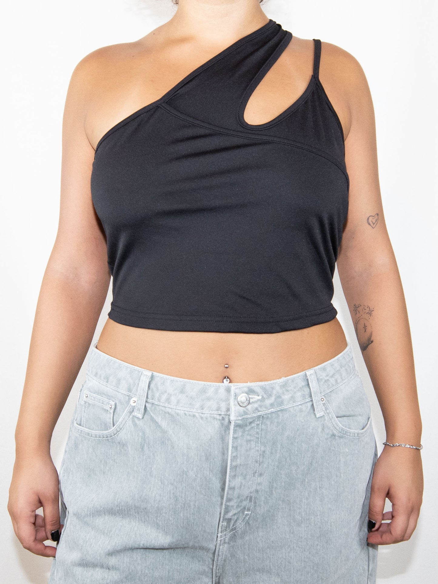 Black Zoom Crop Top-L Brand New / zoom / L