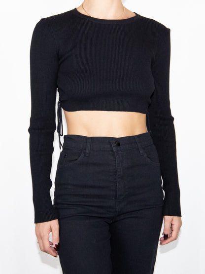 Black Zara Crop Top-M Brand New / Zara / M