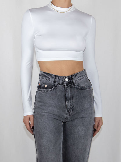 White Shein Crop Top-S Brand New / Shein / S