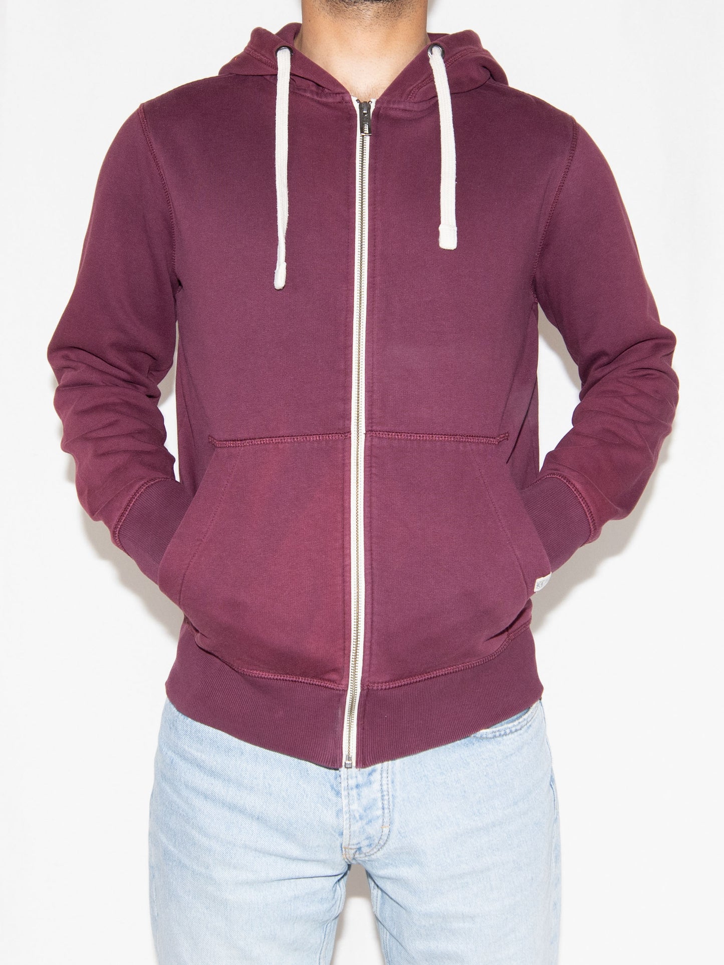 Burgundy Jack & Jones Hoodie-S-M Excellent / Jack & Jones / S-M