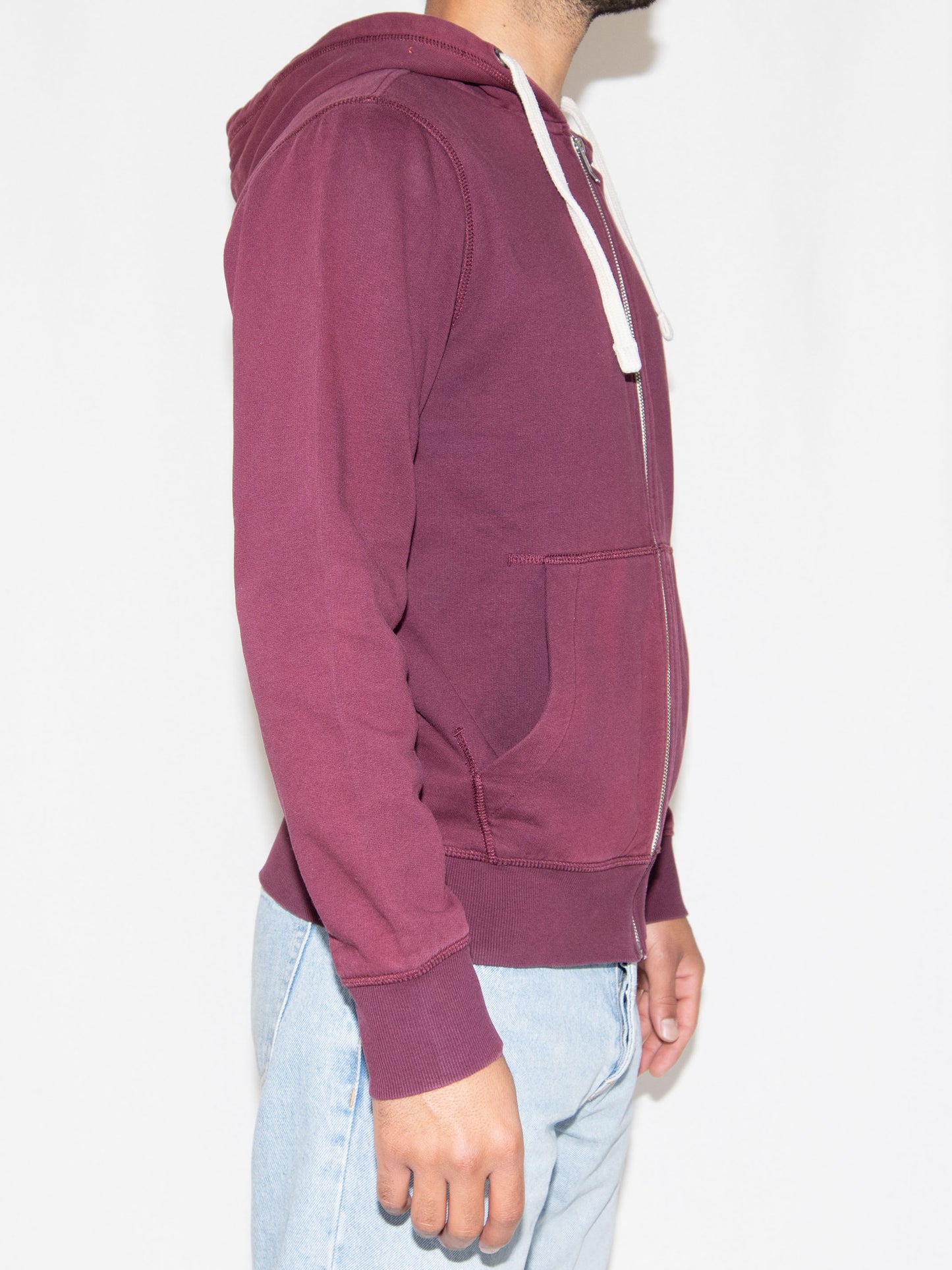 Burgundy Jack & Jones Hoodie-S-M Excellent / Jack & Jones / S-M