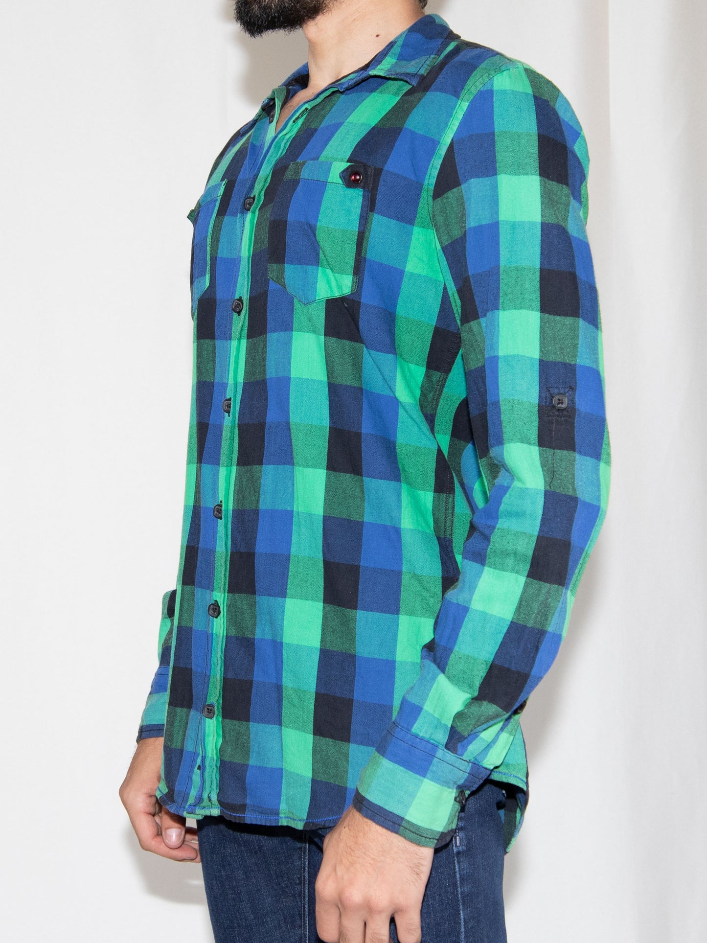 Green Square Pull&Bear Shirt-M Excellent / Pull&Bear / M