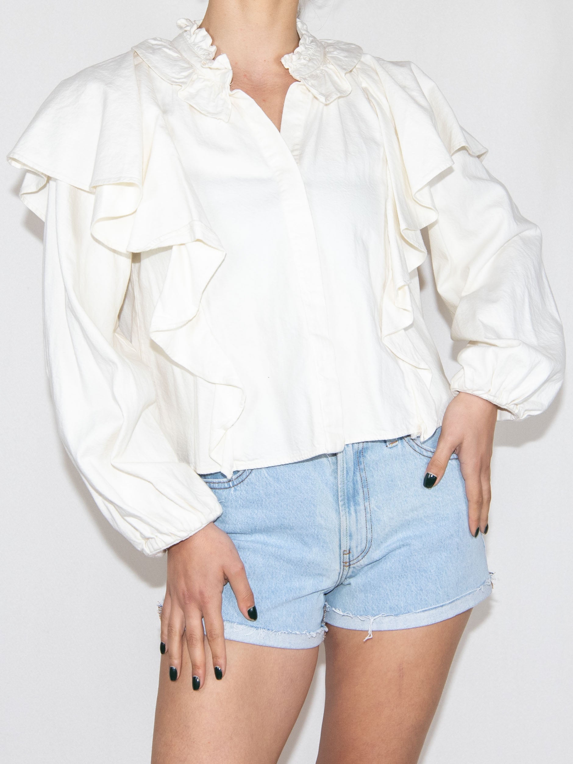 Ivory Zara Shirt-S Brand New / Zara / S