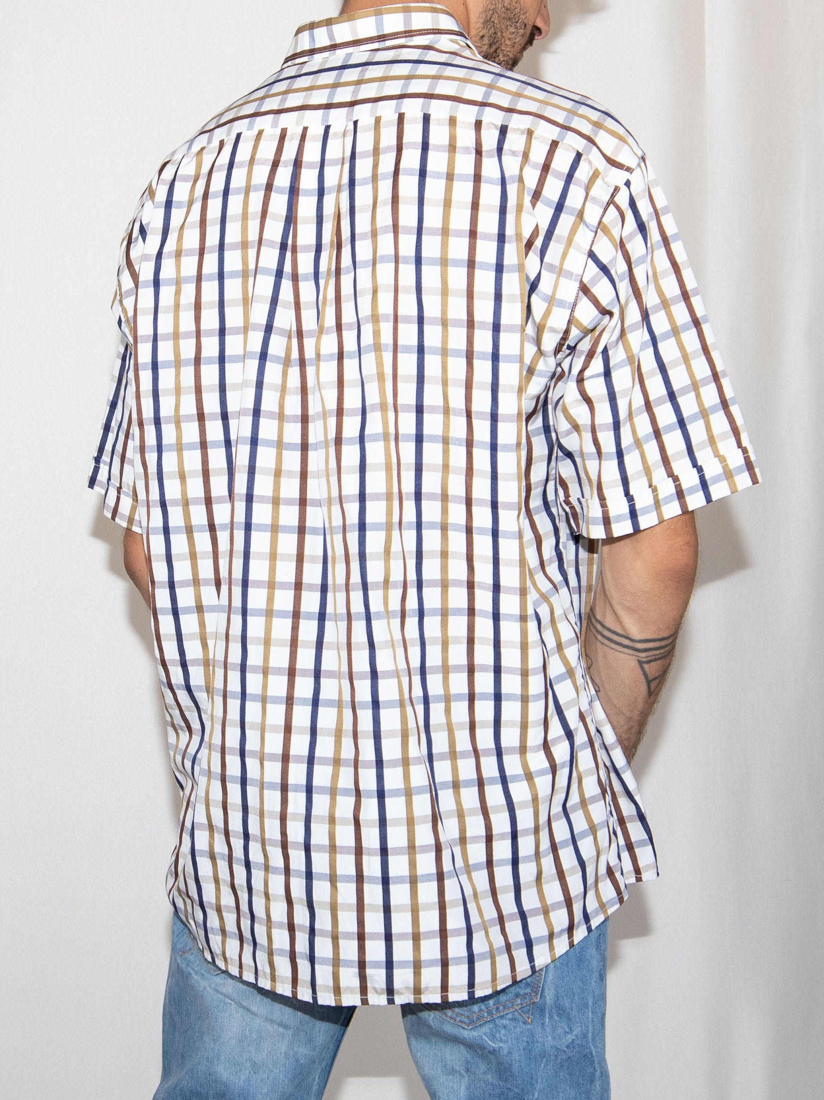 Squarred Pattern Tombolini Shirt-Xl Brand New / Tombolini / XL