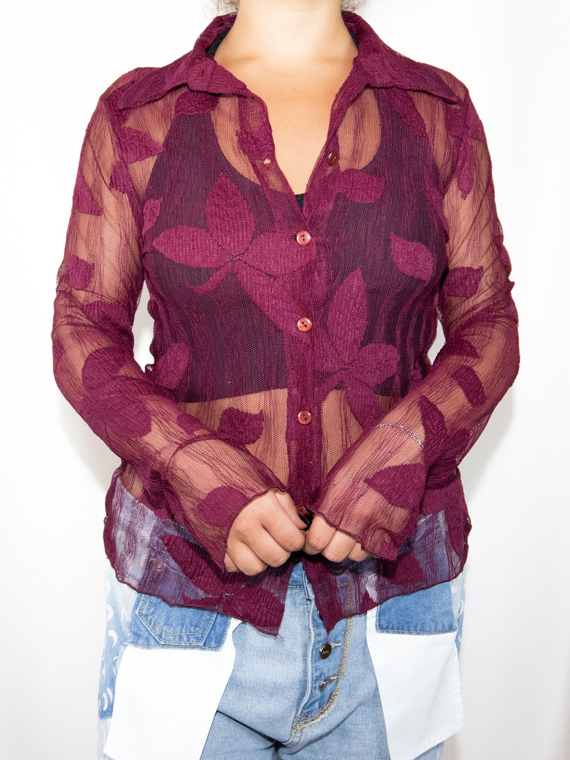 Burgundy Apres La Pluie Shirt-M Excellent / Apres La Pluie / M