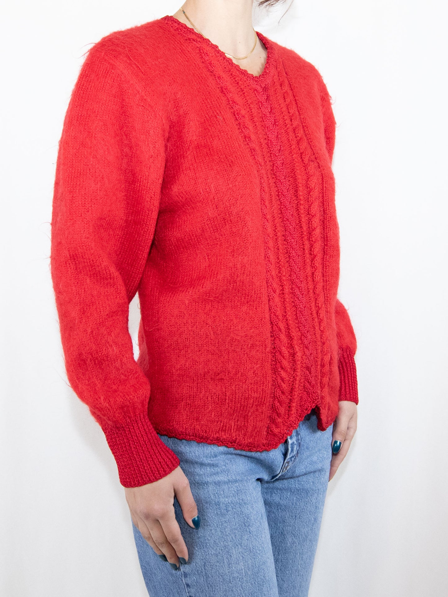 Red Authentic Wool Sweater-S