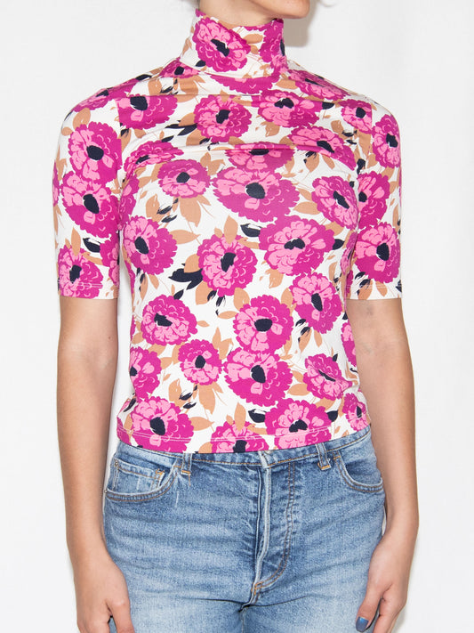 Fuchsia Floral Frank And Oak Top-S Brand New / Frank And Oak / S