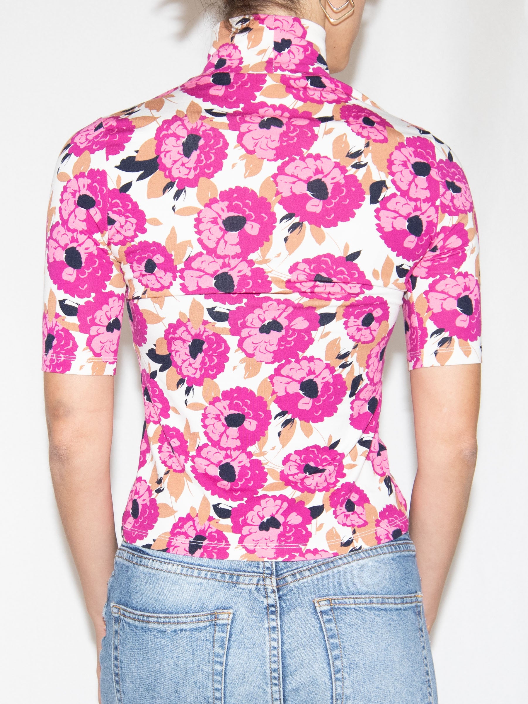 Fuchsia Floral Frank And Oak Top-S Brand New / Frank And Oak / S