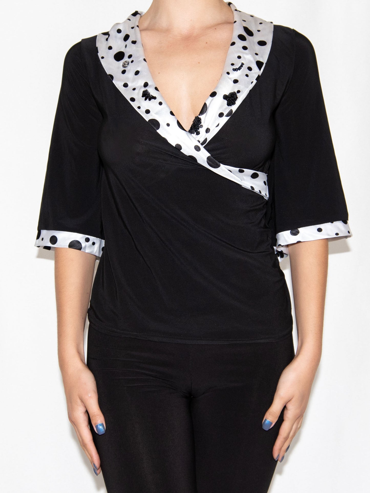 Black With Polka Dots - Top-Xs Excellent / - / XS