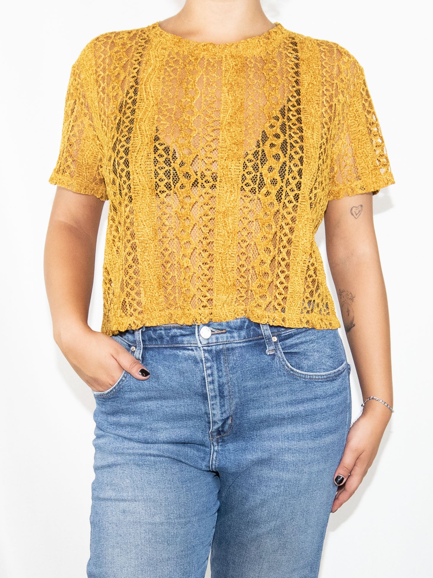 Mustard Zara Top-L Excellent / Zara / L