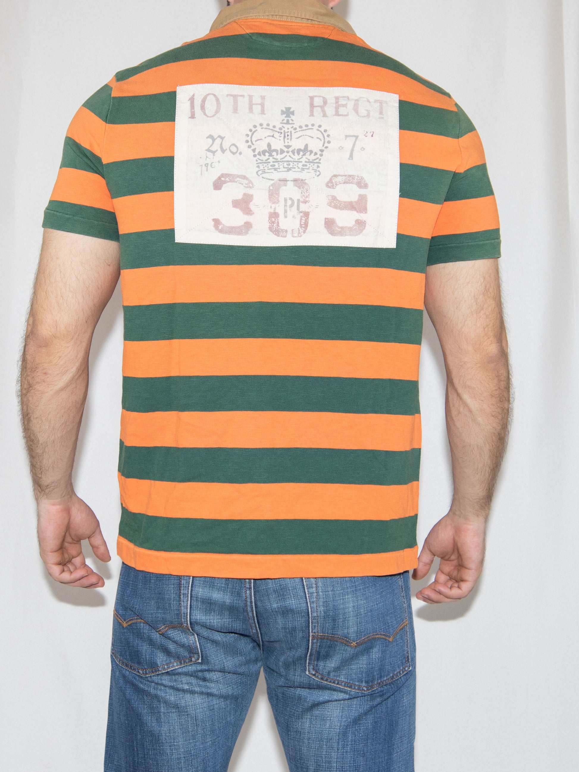 Orange & Green Ralph Lauren Tshirt-L Good Condition / Ralph Lauren / L