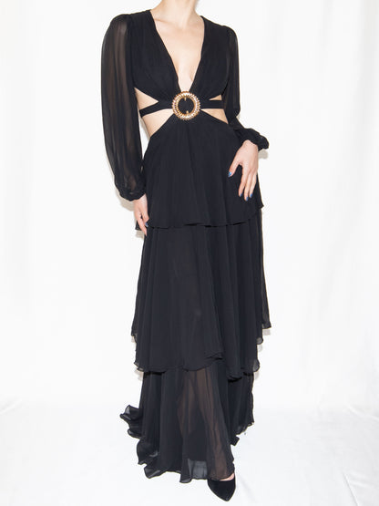 Black Key Couture Maxi Dress-S Excellent / Key Couture / S