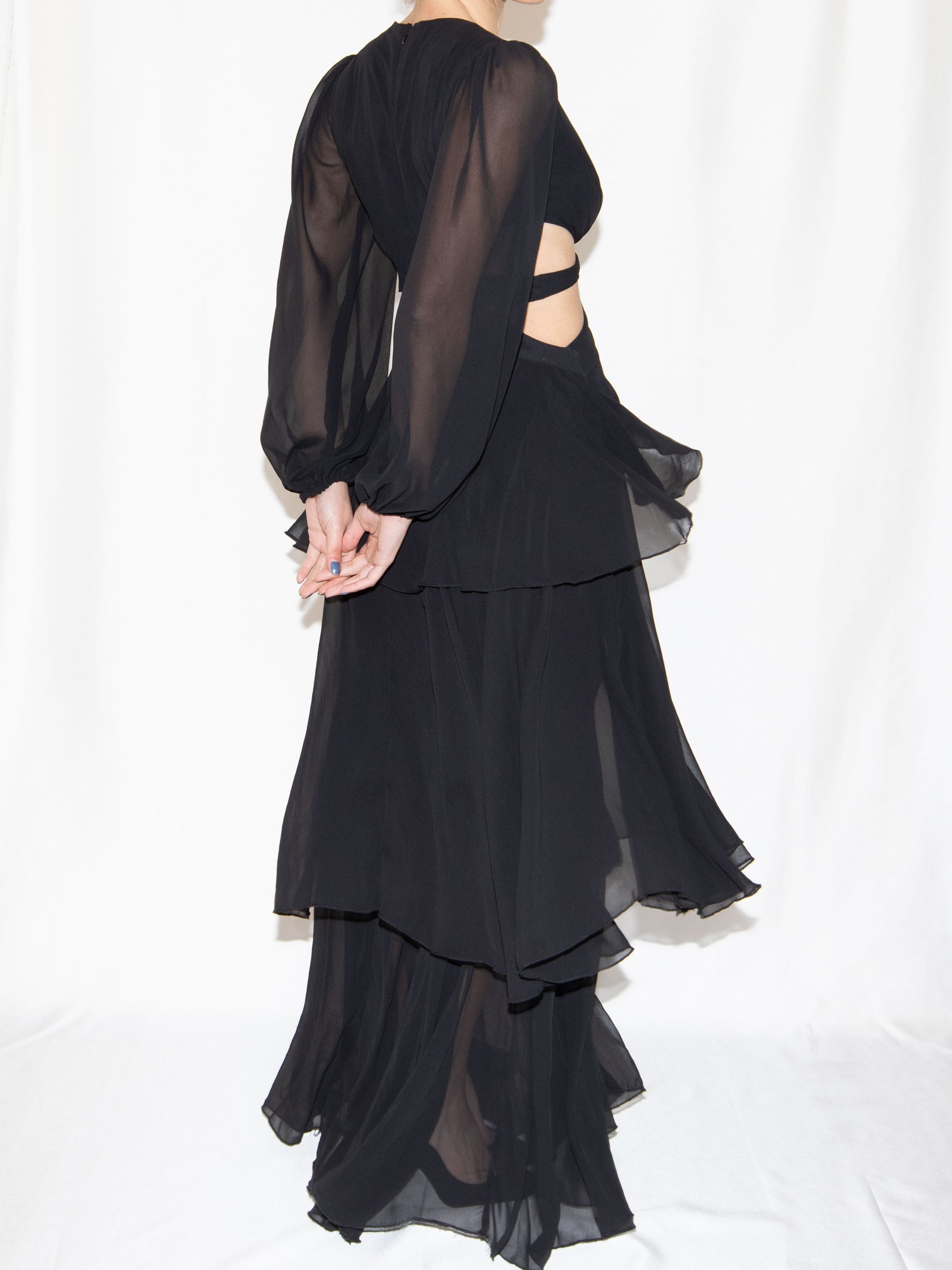 Black Key Couture Maxi Dress-S Excellent / Key Couture / S