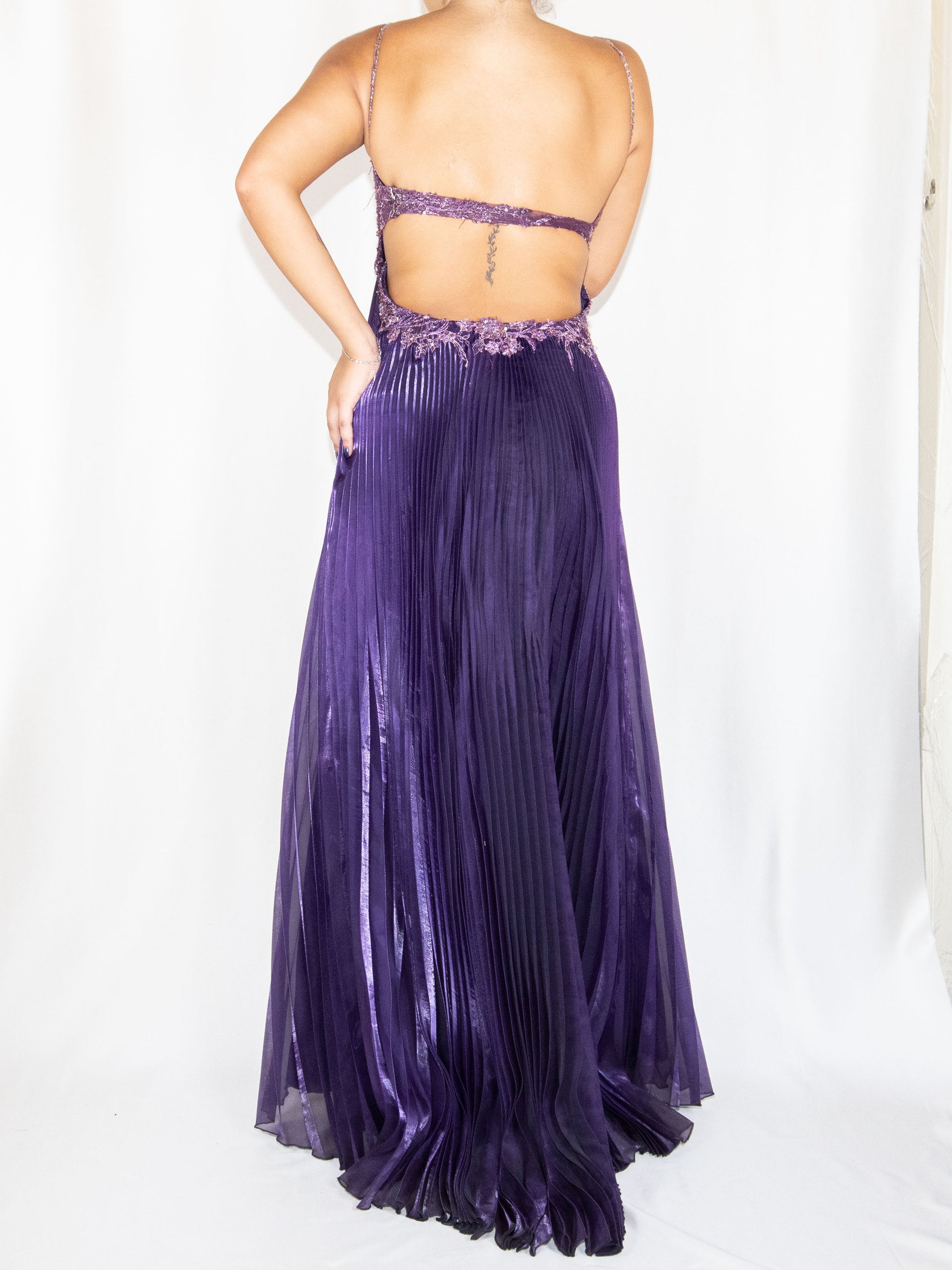 Shimmer Purple Maxi Dress-M Excellent / - / M