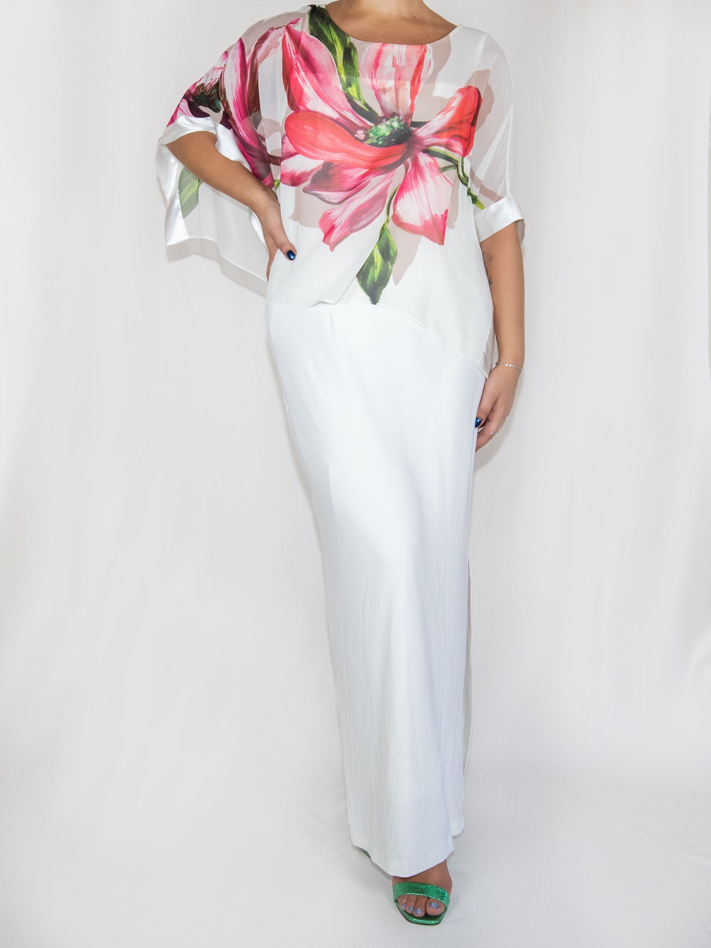 White Floral Antoine Nakhle Maxi-38 Excellent / Antoine Nakhle / 38