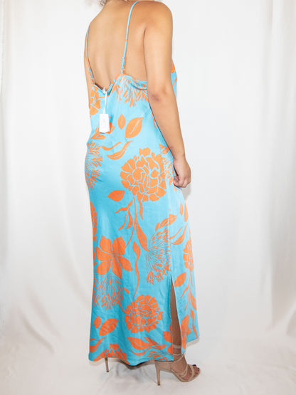 Blue & Orange Primark Midi Dress-Xl Brand New / Primark / XL