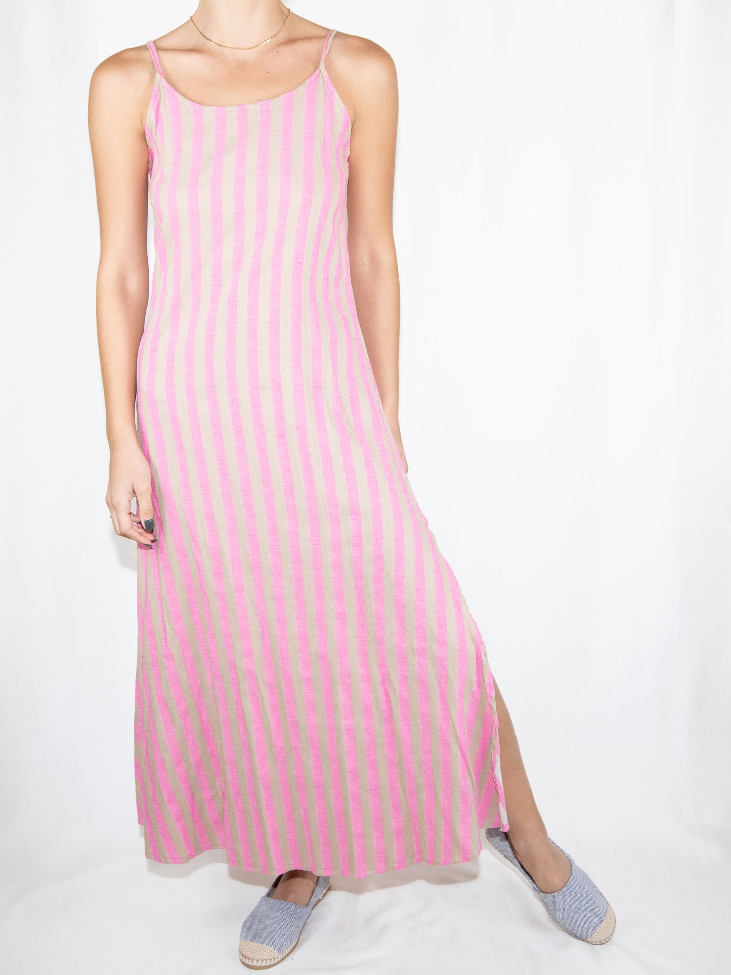 Pink & Beige Maxi Dress-S-M Good Condition / - / S-M