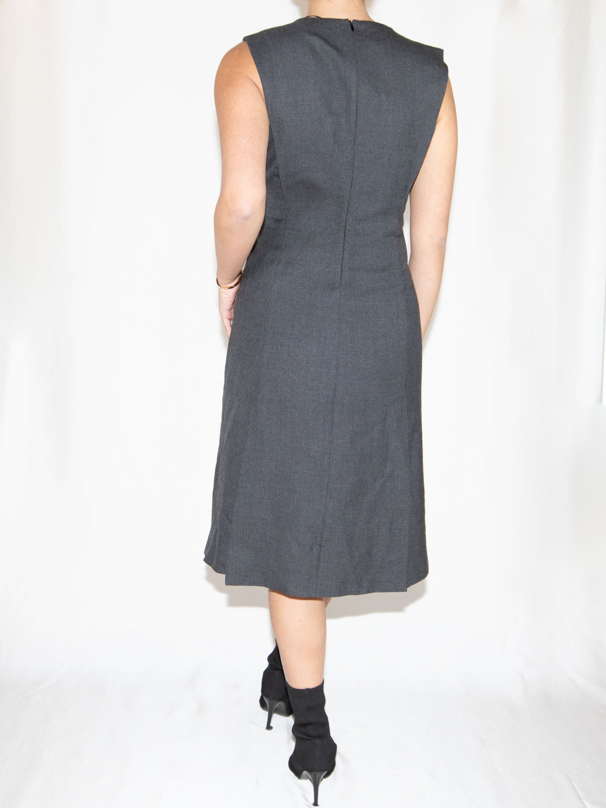 Gray Zara Midi Dress-M Brand New / Zara / M