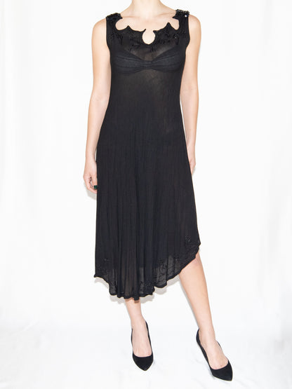 Black - Midi Dress-Xs-S Excellent / - / XS-S