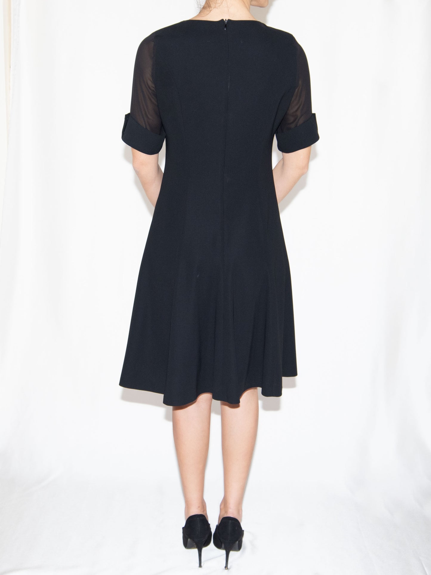 Black Midi Dress-L Excellent / - / L