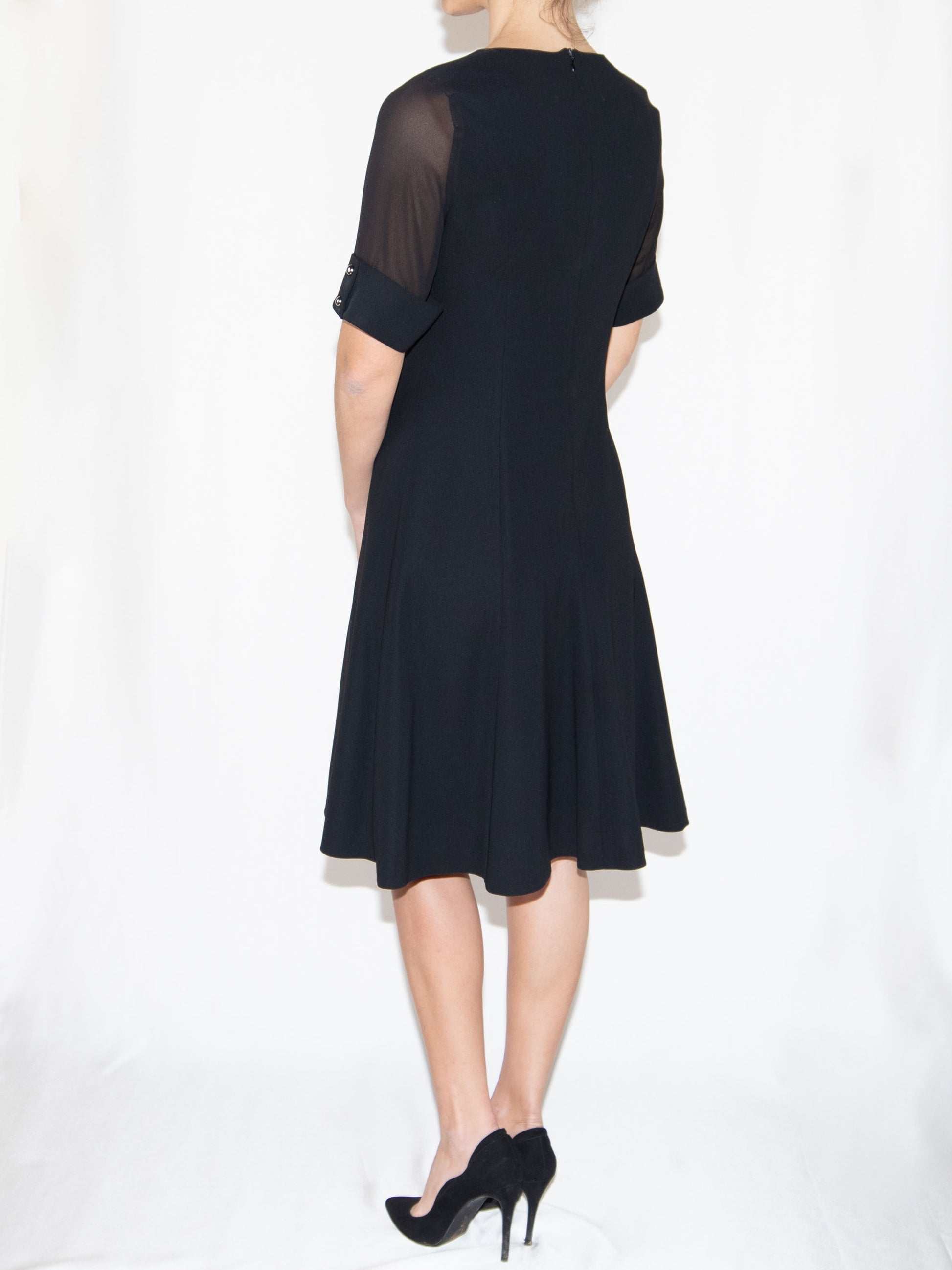 Black Midi Dress-L Excellent / - / L