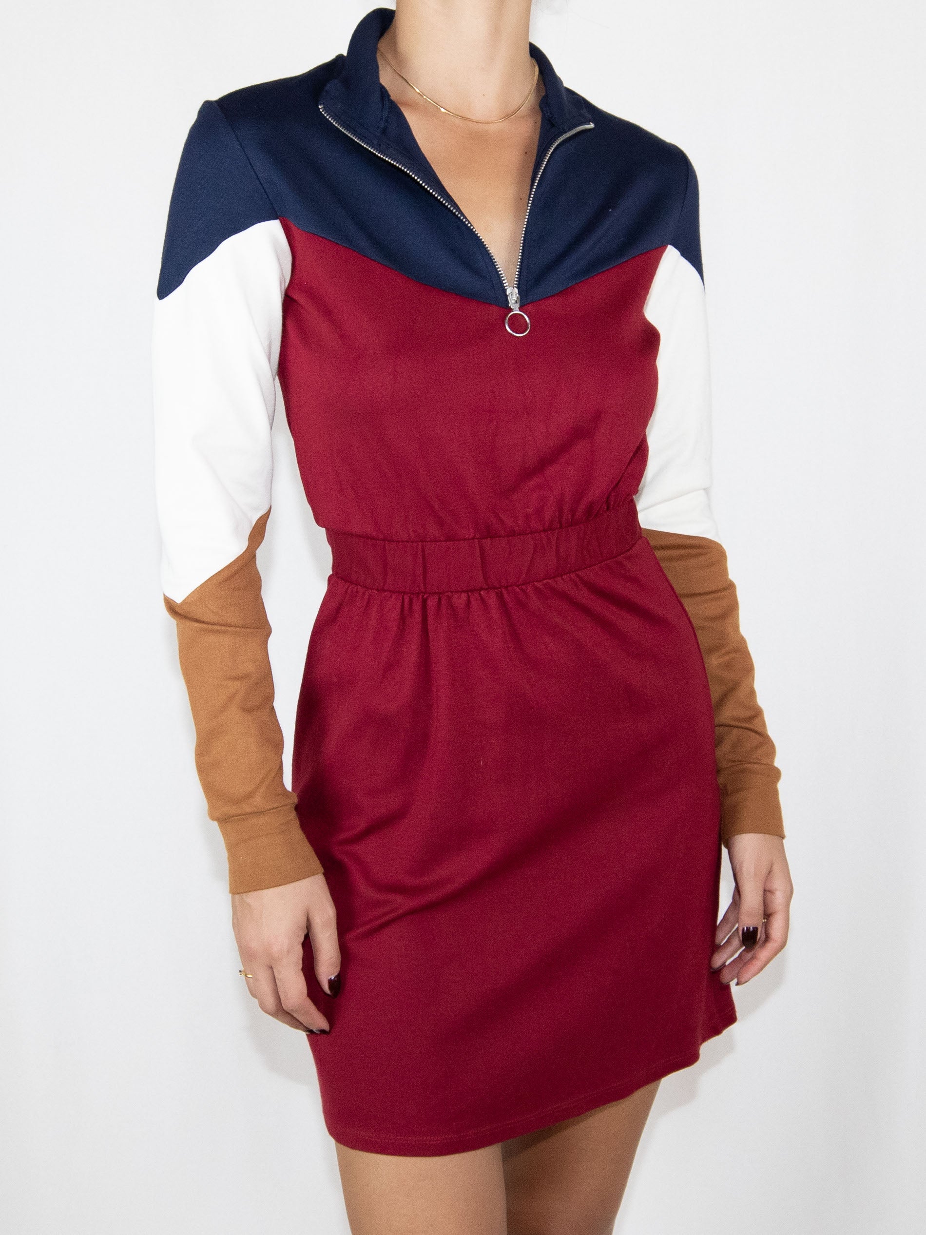 Navy & Red Bershka Mini Dress-S Brand New / Bershka / S