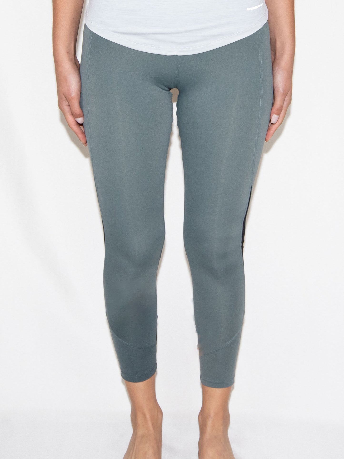 Grayish Green Marie France Leggings Sportswear-Xs Excellent / Marie France / XS