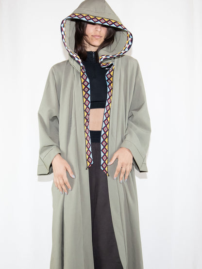 Khaki Hibz Abaya-One Size