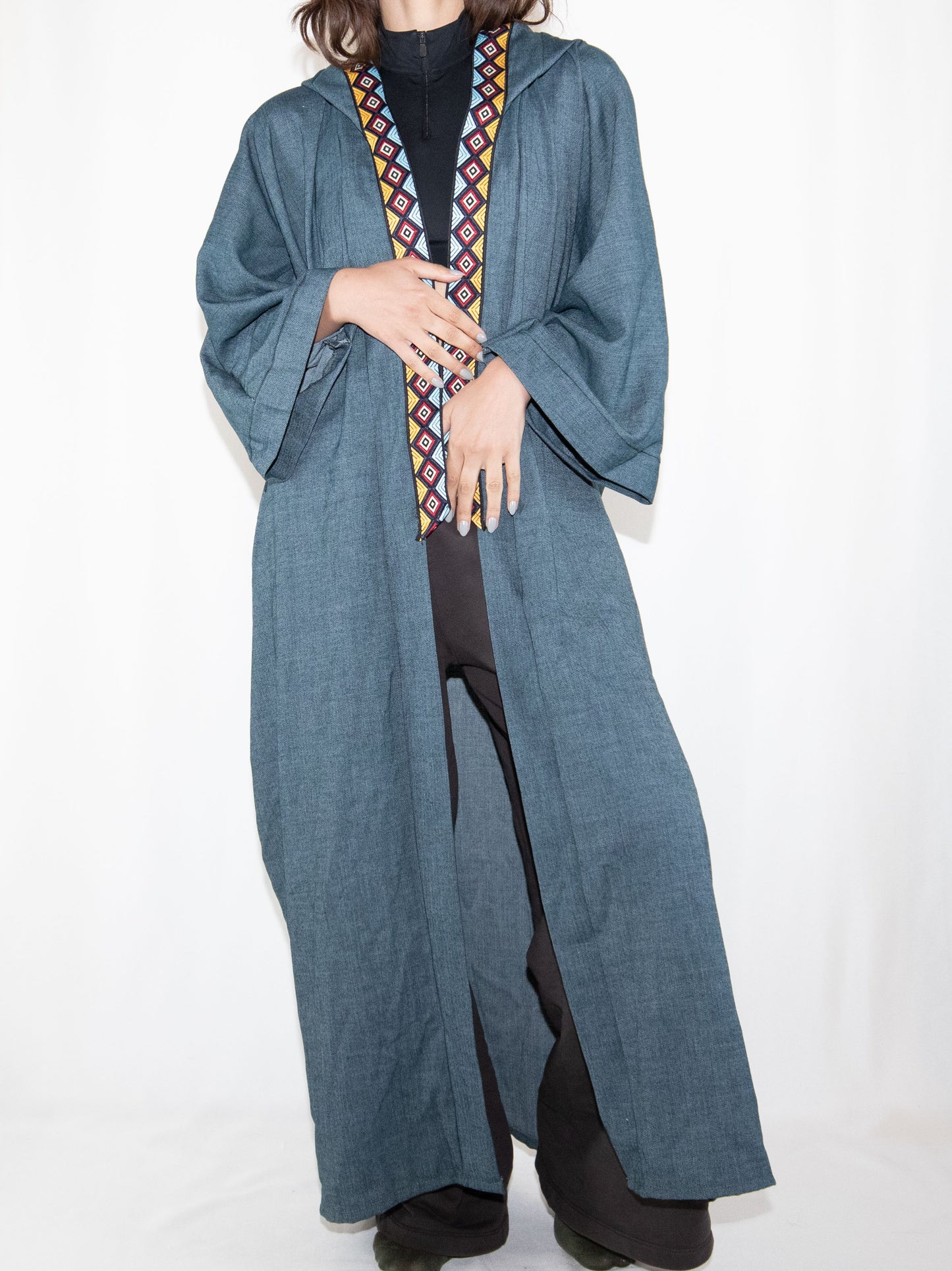 Blue Hibz Abaya-One Size