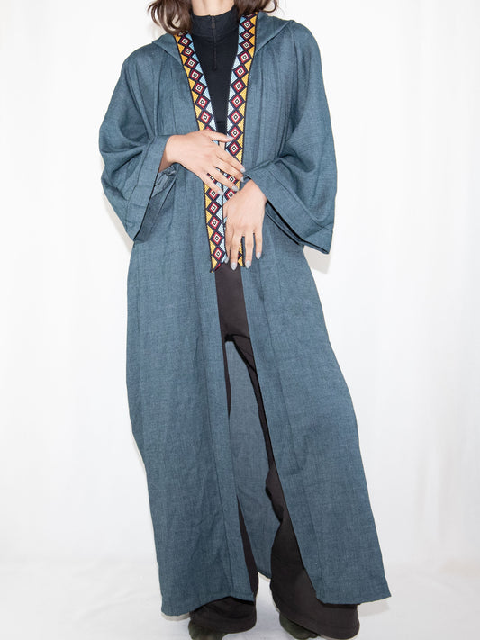 Blue Hibz Abaya-One Size