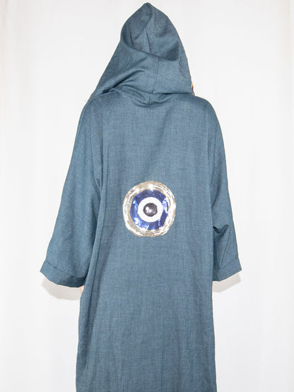 Blue Hibz Abaya-One Size