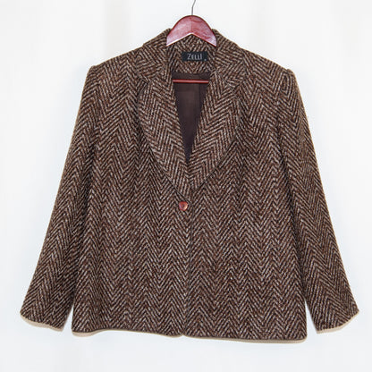 Brown Pattern Zelli Blazer -20 Brand New / Zelli / 20