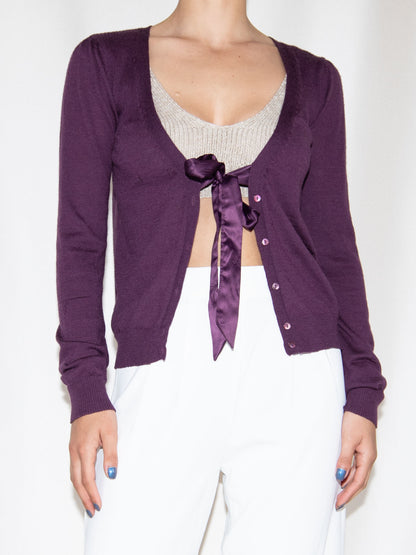 Purple Mango Cardigan -M Good Condition / Mango / M